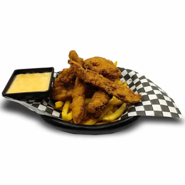 Pollo crispy con papas